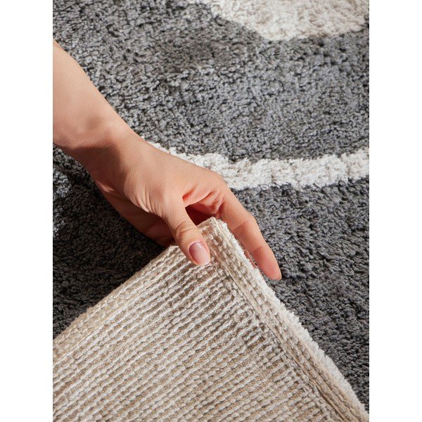Covor pentru copii gri/crem lavabil/țesut manual din bumbac 140x200 cm Snuggle Emil – Hanse Home-image-4