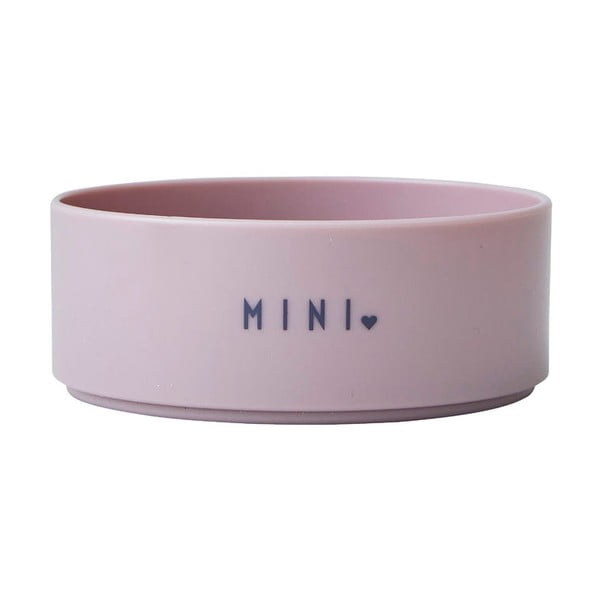 Bol pentru copii Design Letters Mini Darling, ø 11 cm, mov