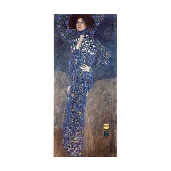 Reproducere tablou Gustav Klimt - Emilie Flöge, 90 x 40 cm