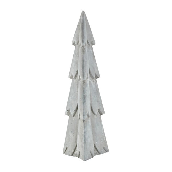 Statuetă decorativă din ciment KJ Collection Christmas Tree, 32,5 cm, gri