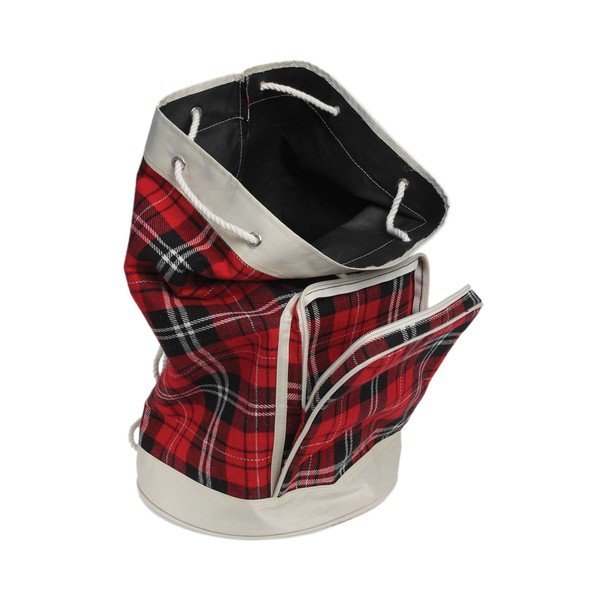 Geantă tartan Rex London Frank, roșu-image-2
