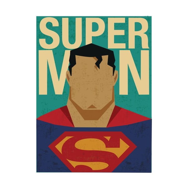 Poster Blue-Shaker Super Heroes Super Man, 30 x 40 cm