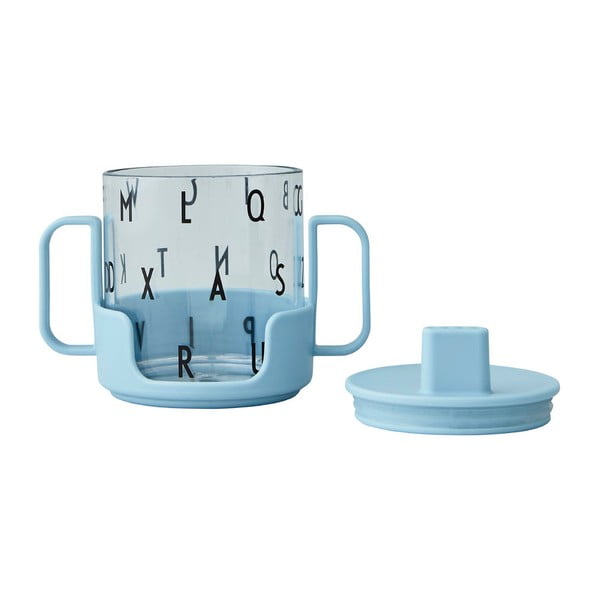 Cană pentru copii Design Letters Grow With Your Cup, albastru deschis-image-1