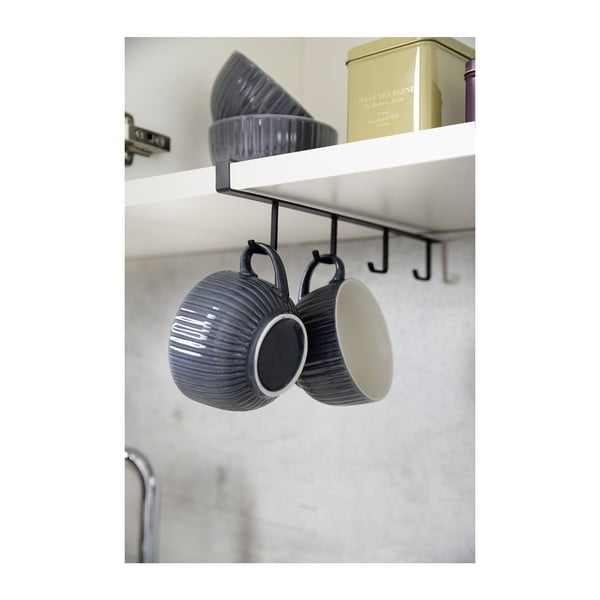 Suport 4 căni metalic pentru raft Wenko, negru-image-3