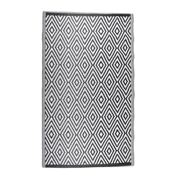Covor pentru exterior InArt Amancio, 120 x 180 cm, alb - negru