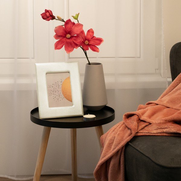 Ramă foto crem cu picior de susținere din plastic 19x24 cm Shina – Restilo-image-1