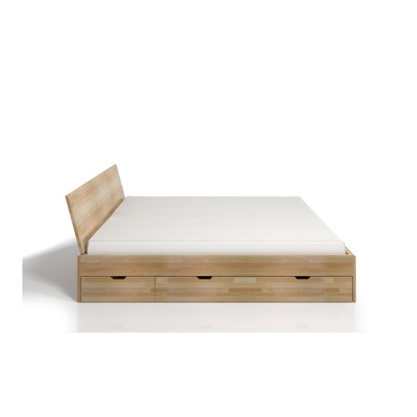 Pat dublu din lemn de fag, cu sertar, SKANDICA Vestre Maxi, 160 x 200 cm-image-3