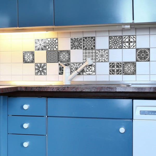 Set 16 autocolante Ambiance Noir, 15 x 15 cm-image-3