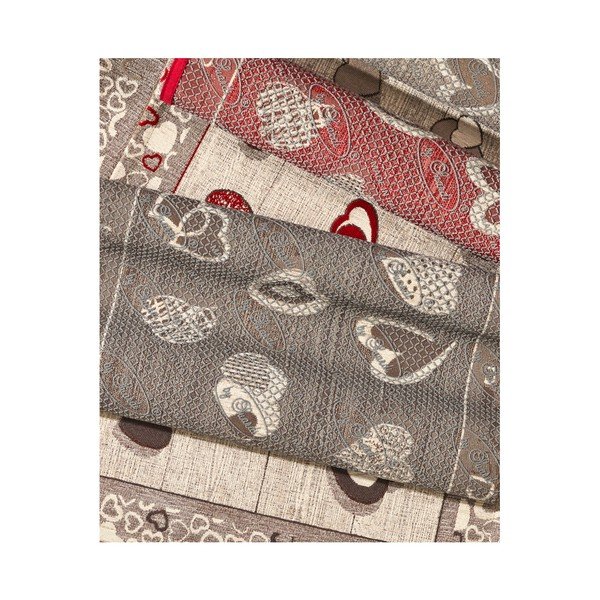 Covor pentru bucătărie foarte rezistent Webtapetti Lovely Rosso, 55 x 240 cm-image-2