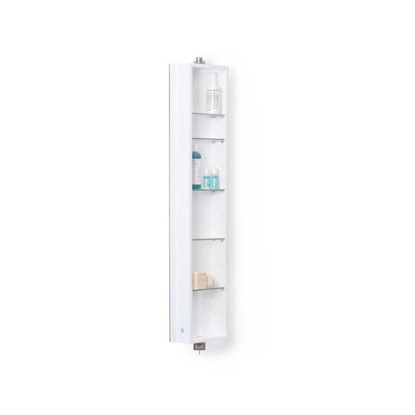 Dulap pentru baie cu oglindă Domain, 110 cm, alb-image-3