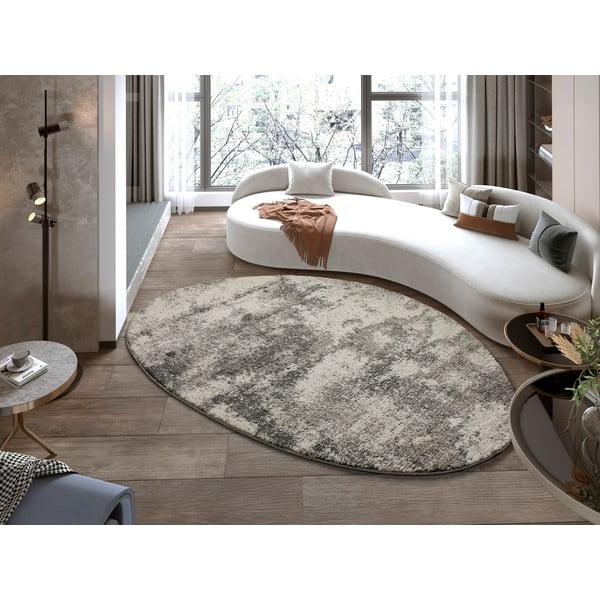 Covor oval Universal Niamey, 160 x 230 cm, gri-image-2