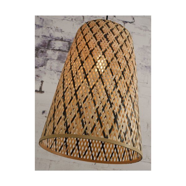Lustră cu abajur din bambus Good & Mojo Kalimantan, ⌀ 34 cm-image-3