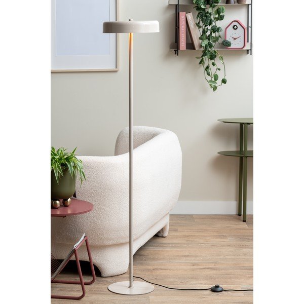 Lampadar bej cu abajur din metal (înălțime 140 cm) Riqueza Palo – Leitmotiv-image-1