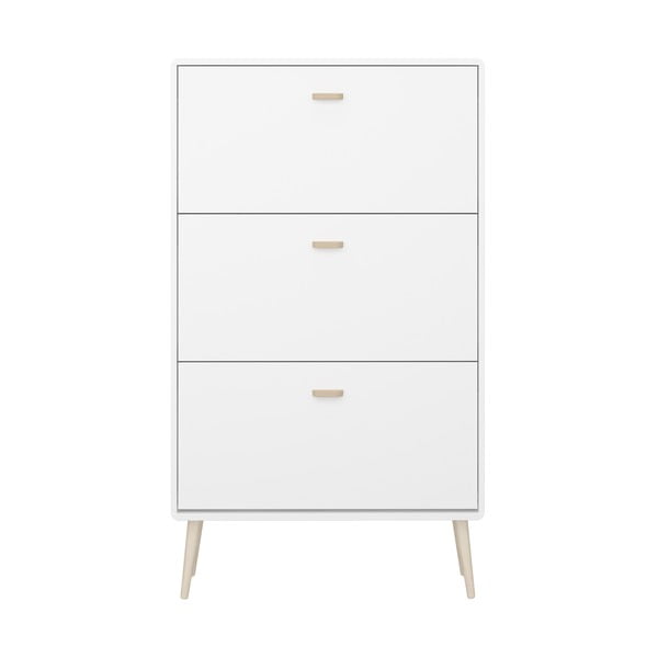 Pantofar alb cu deschidere înclinată Mino - Tvilum-image-2