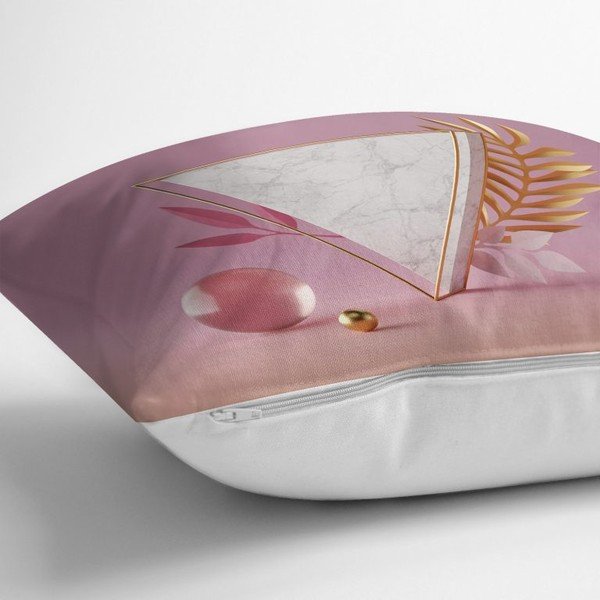 Față de pernă Minimalist Cushion Covers Marble Triangle, 45 x 45 cm-image-1