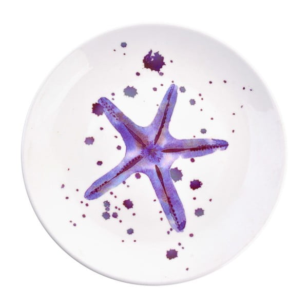 Farfurie decorativă din ceramică Clayre & Eef Starfish, ⌀ 20 cm