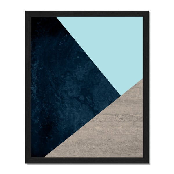 Tablou înrămat Liv Corday Scandi Blue & Grey, 40 x 50 cm