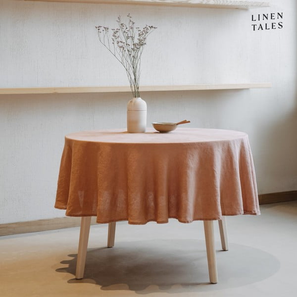 Față de masă din in ø 230 cm – Linen Tales