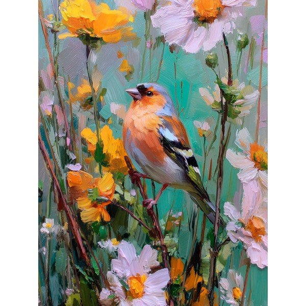 Tablou cu ramă imprimat 60x80 cm Fringilla – Styler
