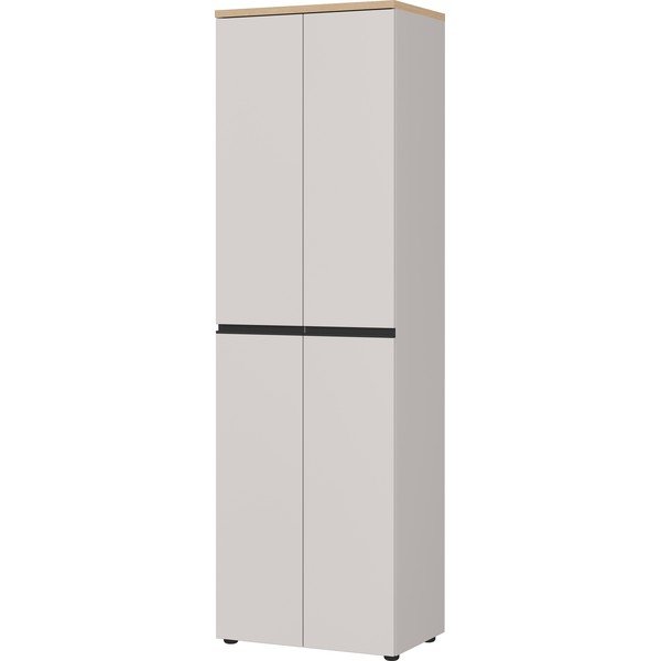 Șifonier grej/în culoare naturală deschisă 59x194x41 cm Cormano – Germania
