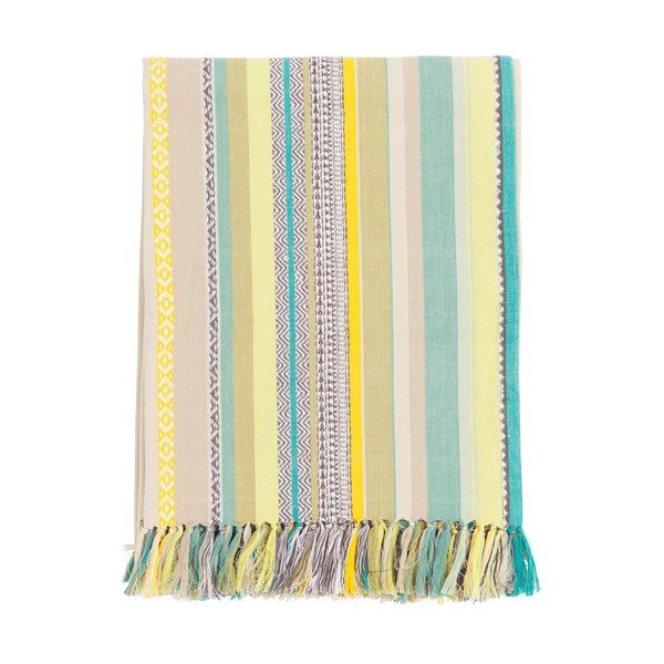 Prosop de plajă din bumbac Ego Dekor Multi Jacquard, 200 x 150 cm, verde