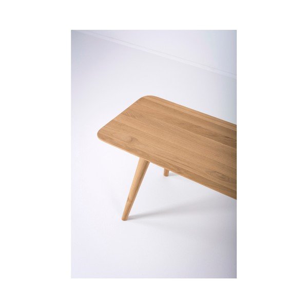 Băncuţă din lemn masiv de stejar Gazzda Stafa, 140 cm L-image-3