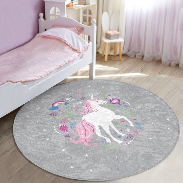 Covor pentru copii gri ø 120 cm Comfort – Mila Home-image-2