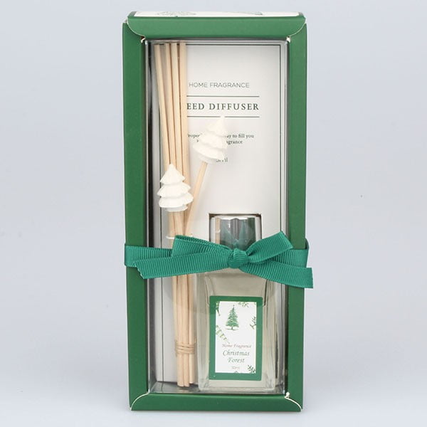 Set de bețișoare parfumate în cutie verde Dakls, miros de tradiții de Crăciun