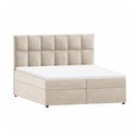 Pat boxspring bej cu spațiu de depozitare 180x200 cm Flip – Ropez