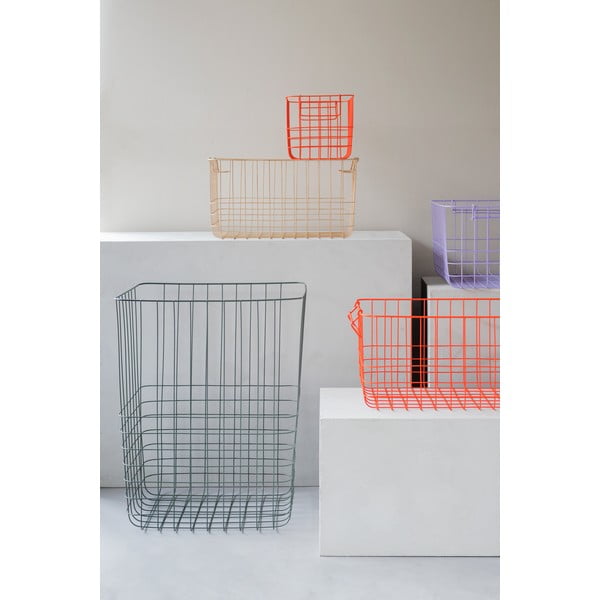 Coș de rufe verde din metal/din material textil 64 l Store-It – Mette Ditmer Denmark-image-3