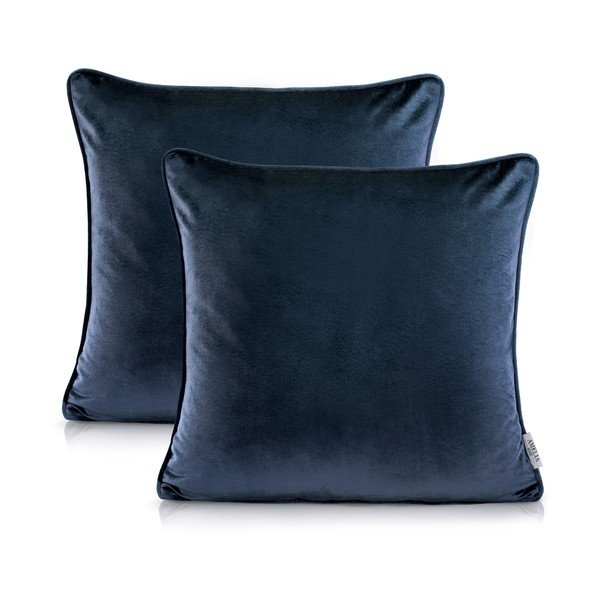 Set 2 fețe de pernă AmeliaHome Nancy Darkblue, 45 x 45 cm-image-2