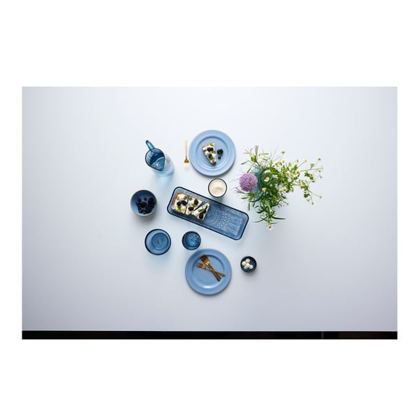 Platou  albastru din sticlă 14x38 cm Kusintha – Bitz-image-2