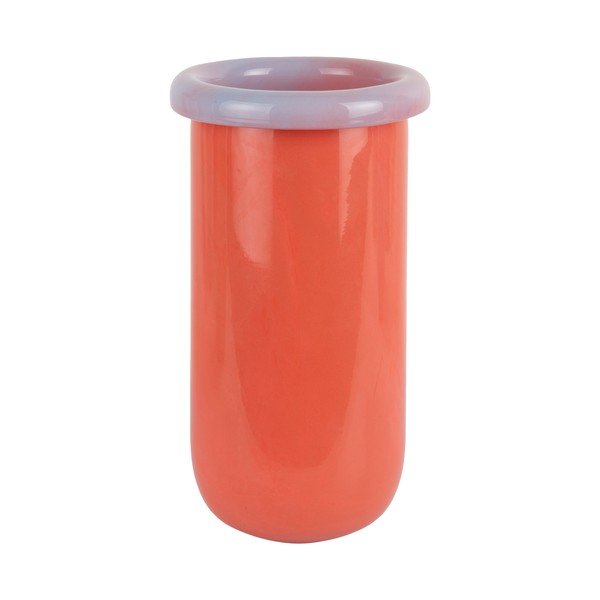 Vază portocalie din sticlă (înălțime 25 cm) Plegado  – PT LIVING