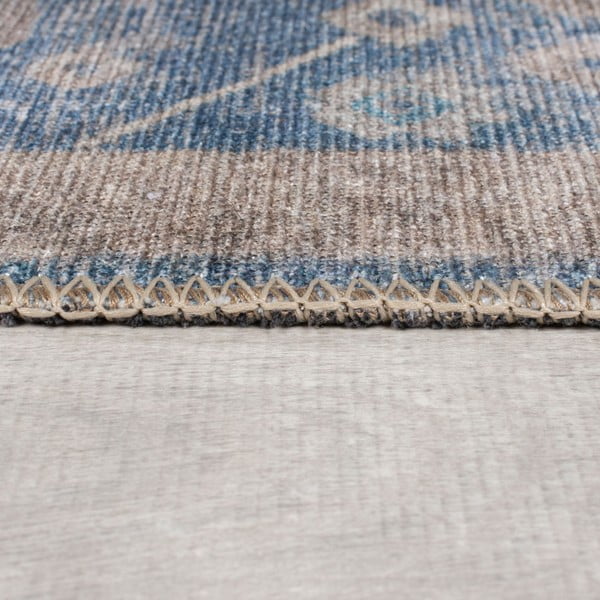 Covor albastru lavabil 115x170 cm Orelia Global – Flair Rugs-image-4
