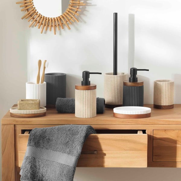 Suport pentru periuța de dinți alb din polirășină Niagara – douceur d'intérieur-image-1