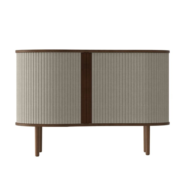 Comodă maro/bej joasă cu aspect de lemn de stejar cu ușă glisantă 100x67 cm Audacious – UMAGE-image-3