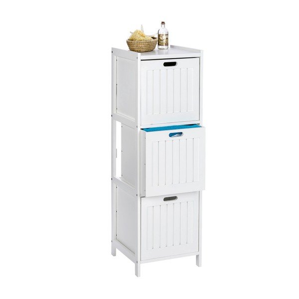 Dulap din lemn cu 3 sertare Wenko Oslo, alb-image-2