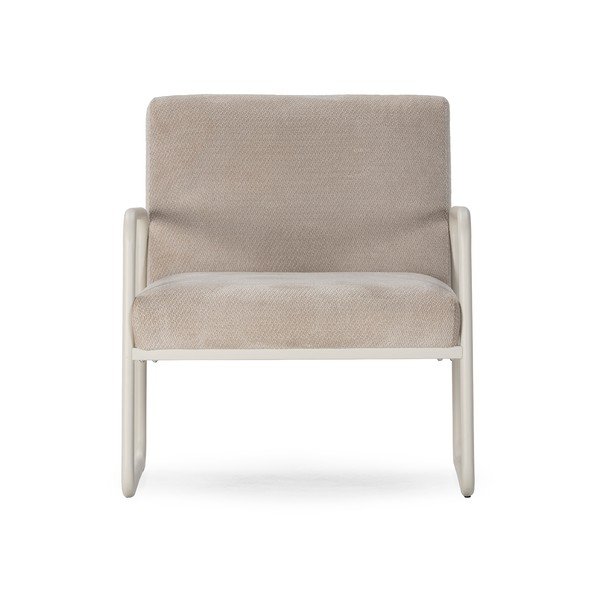 Fotoliu bej cu tapițerie din chenille Vince – MOME-image-2