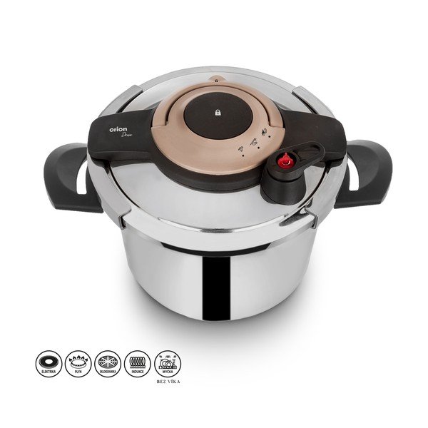 Oală sub presiune din oțel inoxidabil 5 l Drone – Orion-image-1
