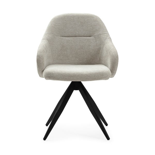 Set de scaune de sufragerie gri deschis cu cotiere 2 buc. tapițat Tamara – Marckeric-image-2