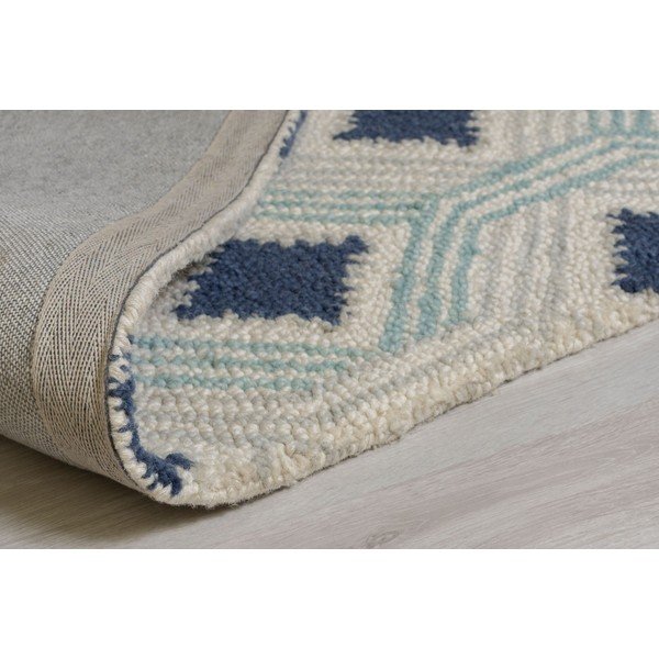 Covor din lână Flair Rugs Marco, 120x170 cm, albastru-bej-image-3