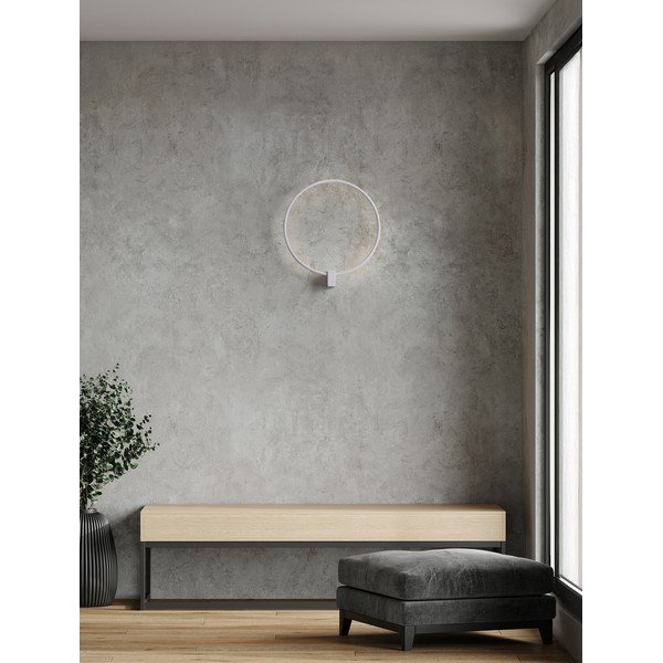 Aplică de perete alb mat LED cu intensitate reglabilă din aluminiu Cercio – Nova Luce-image-1