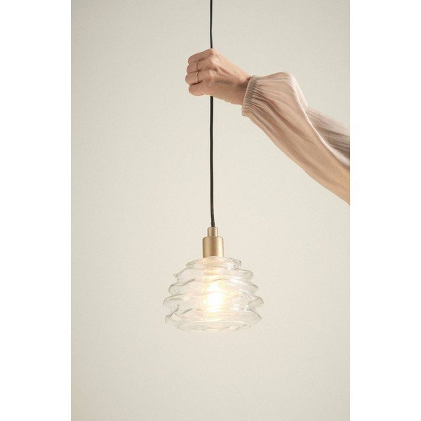 Lustră aurie din sticlă ø 15 cm Fall – Jotex-image-1