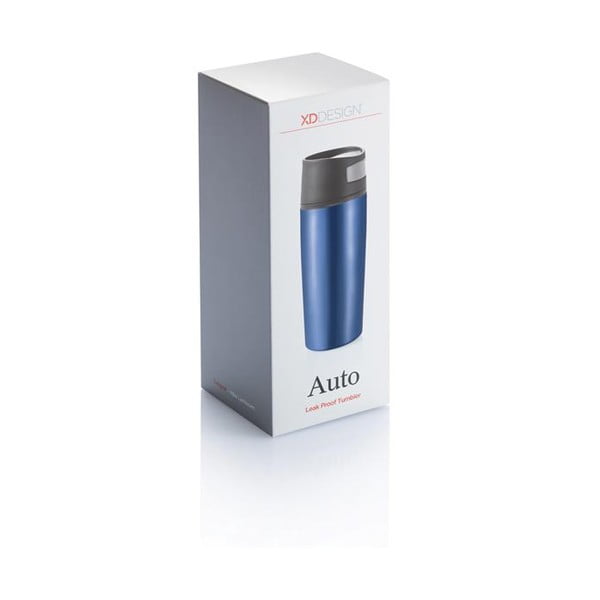 Cană termos pentru mașină XD Design Leak, albastru, 400 ml-image-1