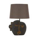 Veioză maro cu abajur textil (înălțime 39,5 cm) Tribal – Mauro Ferretti