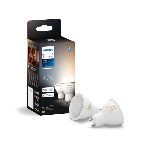 Becuri smart LED GU10, 2 buc. 4 W White ambiance – Philips Hue-image-1
