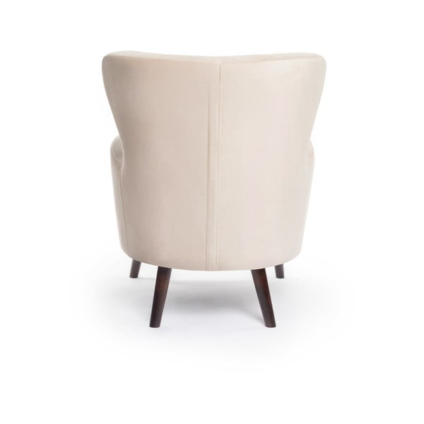 Fotoliu bej wing cu tapițerie din catifea Noemye – Bonami Selection-image-4