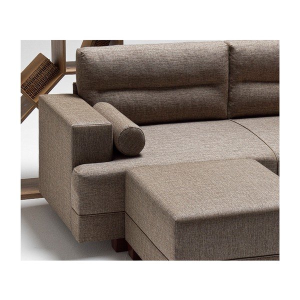Canapea cu picioare Balcab Home Ivett, maro-image-3