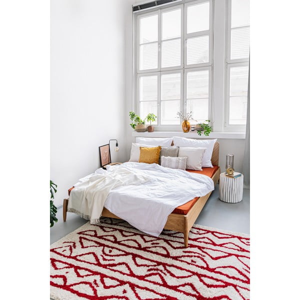 Lenjerie pentru pat dublu din bumbac Bonami Selection, 200 x 200 cm, alb-image-4