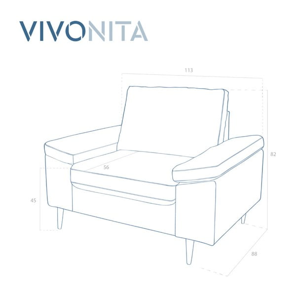 Fotoliu Vivonita Nathan, maro-image-1